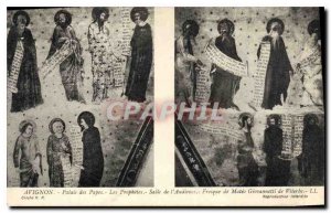 Postcard Old Avignon Popes' Palace of the Prophets Hall Audience Fresco Mateo...