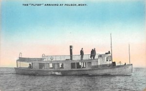 The Flyer Boat, Polson, Montana Lake County 1910s Antique Postcard