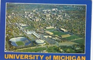 Postcard  RPPC Aerial View of University of Michigan.   6 x 4.    X1