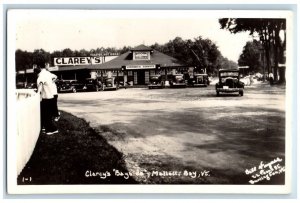 c1940's Clarey's Bayside Roller Rink Malletts Bay VT RPPC Photo Postcard 