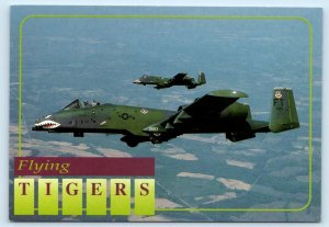 POPE AIR FORCE BASE, North Carolina NC ~ FLYING TIGERS ~ A-10 ~ 4x6 Postcard