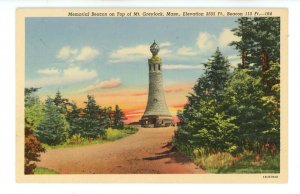 MA - North Adams. Mt. Greylock, Mass. State Memorial Beacon