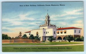 MONTERREY, Mexico ~ Roadside CALIFORNIA COURTS Main Building c1940s  Postcard