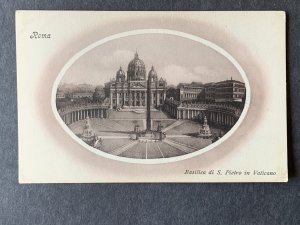 Basilica di S. Pietro in Vaticano Roma Italy Litho Postcard H3047081430