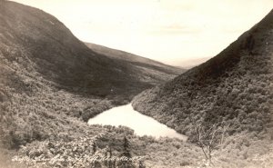 Vintage Postcard Profile Lake From Eagle Cliff White Mountains New Hampshire NH