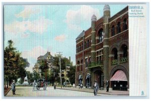 Bull Street Looking North From Jones Street Savannah Georgia GA Tuck's Postcard