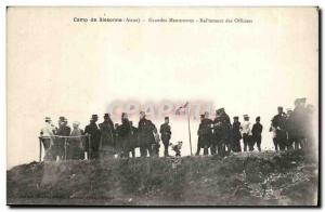 Camp of Sissonne - Major Maneuvers - Ralliment Officers - militaria - Old Pos...