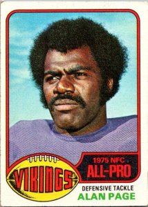 1976 Topps Football Card Alan Page Minnesota Vikings sk4432