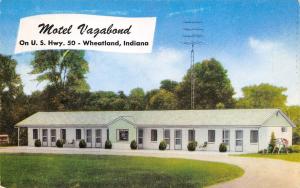 Wheatland Indiana 1950-60s Postcard Motel Vagabond on US Hwy 50