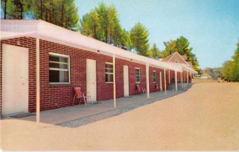 Hillsville Virginia exterior view Knob Hill Motor Court vintage pc Y15682