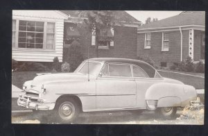 1951 CHEVROLET BEL AIR VINTAGE CAR DEALER ADVERTISING POSTCARD '51 CHEVY