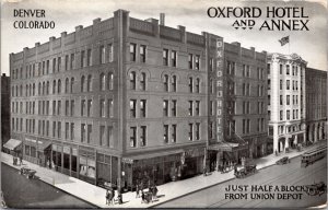 Postcard Oxford Hotel and Annex in Denver, Colorado