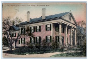 1910 The Old Dewey Homestead Smith College Northampton MA RPO Postcard