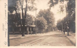 Jersey Shore Pennsylvania Main Street, Photo Print Vintage Postcard U6631