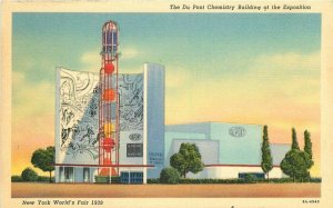 Du Pont Chemistry New York Word's Fair Interborough Teich 1939 Postcard 21-2094