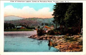 Postcard CAMPGROUND SCENE Tupper Lake New York NY AO4817