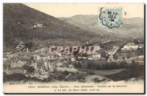 Sospel - Vue Generale - Valley of Bevera 43 kilometers from Nice - Old Postcard