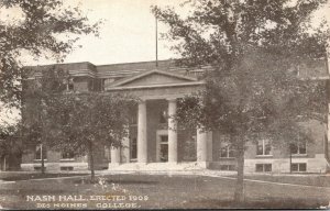 Iowa Des Moines Nash Hall Erected 1909 Des Moines College 1911