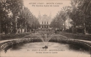 Cote D'Azur - Monte Carlo Jardins devant le Casino  PC