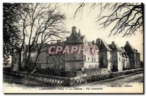 Old Postcard View Carrouges Chateau d & # 39ensemble