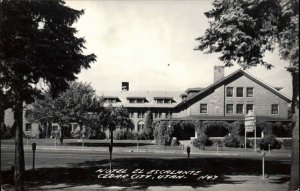 Cedar City UT Hotel El Escalante Real Photo Postcard