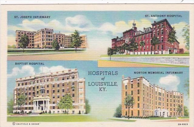 Kentucky Louisville St Joseph Infirmary Baptist Hospital St Anthony Hospital ...