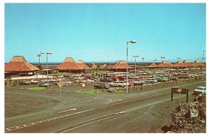 Ke-Ahole Airport Kona Big Island Old Cars Vintage Hawaii Airport Postcard