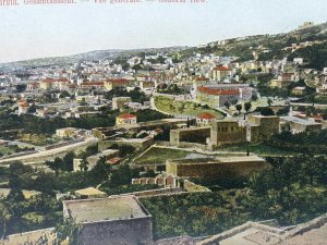 General View Over Nazareth Israel New Vintage Antique Postcard c1905