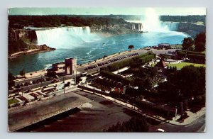 Niagara Falls General Brock Hotel View Ontario Canada Waterfall Old Car Postcard 