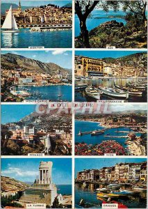 Postcard Modern sites wonders of the French Riviera