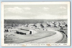 Little Rock Arkansas AR Postcard View Camp Pike YMCA Auditorium Training c1910