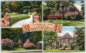 HAGERSTOWN, Maryland  MD   JOURNEY'S END  Thomas Pangborn Residence  Postcard