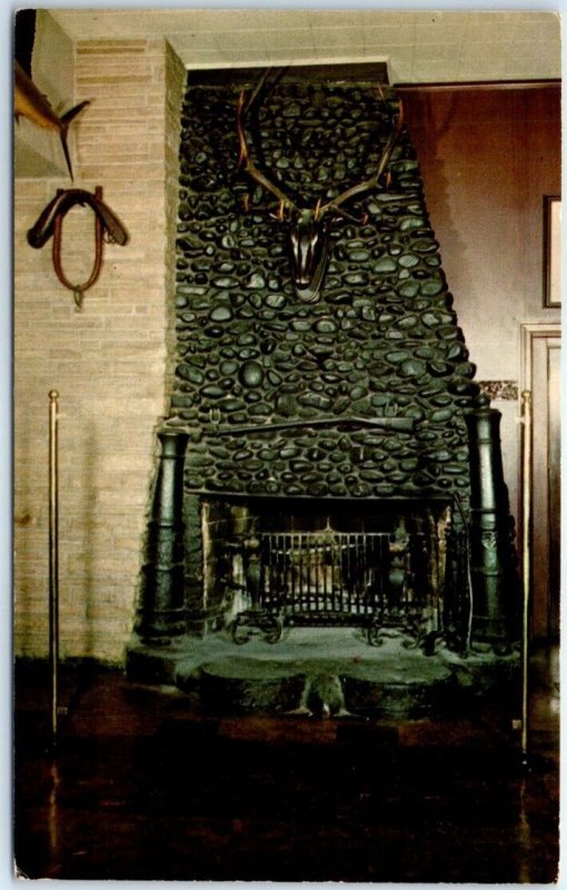 Postcard - Fireplace, Old Original Bookbinders - Philadelphia, Pennsylvania