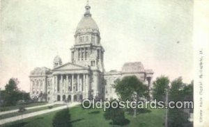 Springfield, Illinois, IL State Capital USA 1908 light crease left top corner...