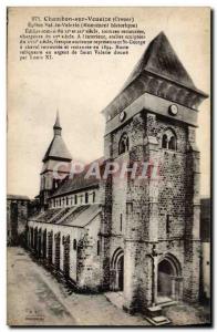 Old Postcard Chambon Sur Veueize Church Sainte Valerie