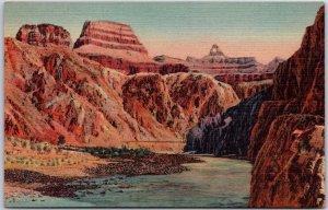 Arizona AZ, The Zoroaster, Colorado River, Grand Canyon Park, Vintage Postcard
