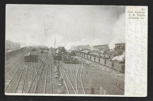Busy Railroad Yards East Altoona PA Used c1906