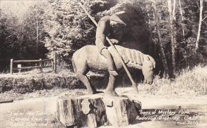 California Trees Of Mystery Park End Of The Trail Carved From Giant Redwood R...