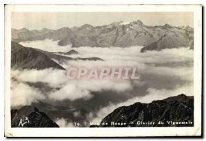 Postcard Old Sea Cloud Glacier Vignemale