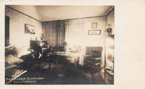 Rutland Massachusetts Maple Lodge Sanatorium Office Real Photo Postcard AA61229