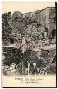 Postcard Old Jerusalem Bethesda Pool Vue Generale