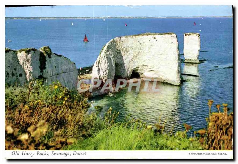 Postcard Modern Old Harry Rocks Swanage Dorset