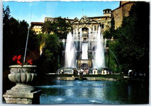 Postcard - Neptune Fountain, Villa d'Este - Tivoli, Italy