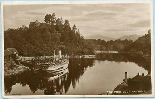 UK - Scotland, Loch Katrine, The Pier  *RPPC