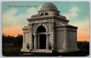Alliance Ohio~Mausoleum~Morgan~c1910 Postcard