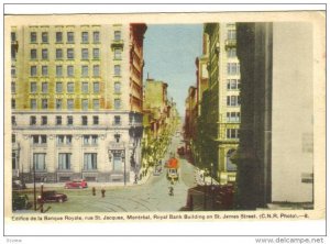 Royal Bank Bldg , St James Street , MONTREAL , Quebec , Canada , 30-40s