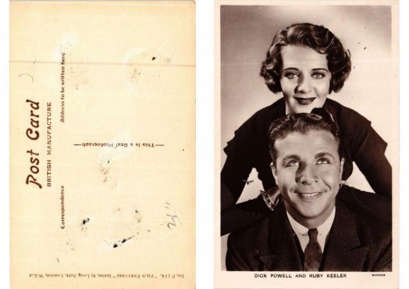 CPA AK Dick Powell and Ruby Keeler FILM STAR (594349)