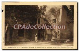 Postcard Old Gemenos B R Chapel and Entree Old Cloitre Saint John Monument Gu...