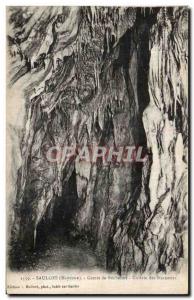 Old Postcard Saulges Cave Gallery Rochefort statuettes