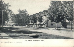 GEORGETOWN MA Main Street Scene c1905 Postcard